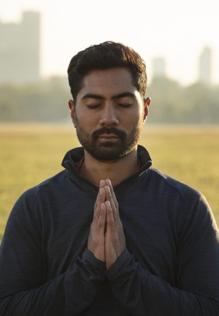 front-view-man-meditating-outdoors